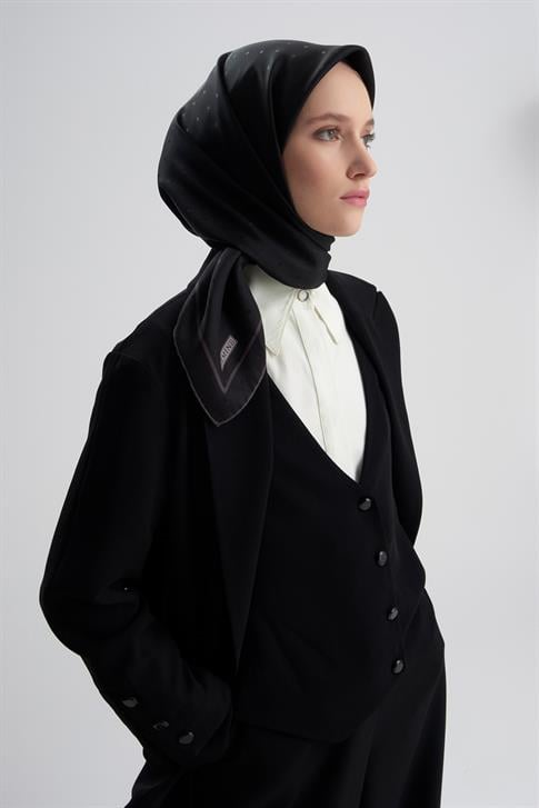 Armine Jakarlı İpek Eşarp Puantiyeli 21Ka8668 2 20