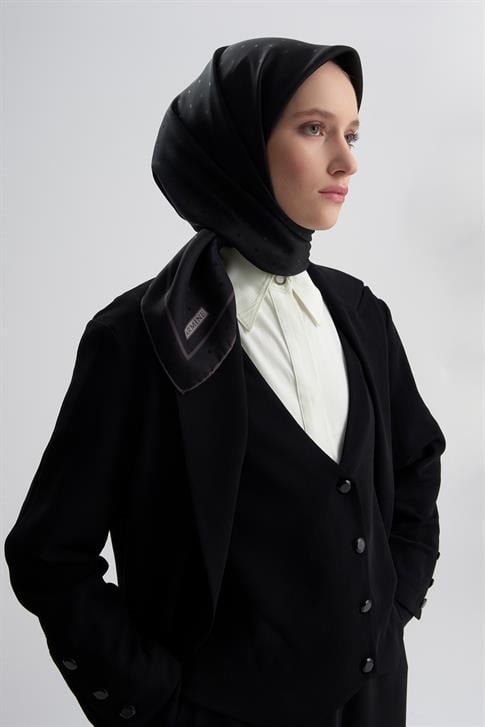 Armine Jakarlı İpek Eşarp Puantiyeli 21Ka8668 2 20
