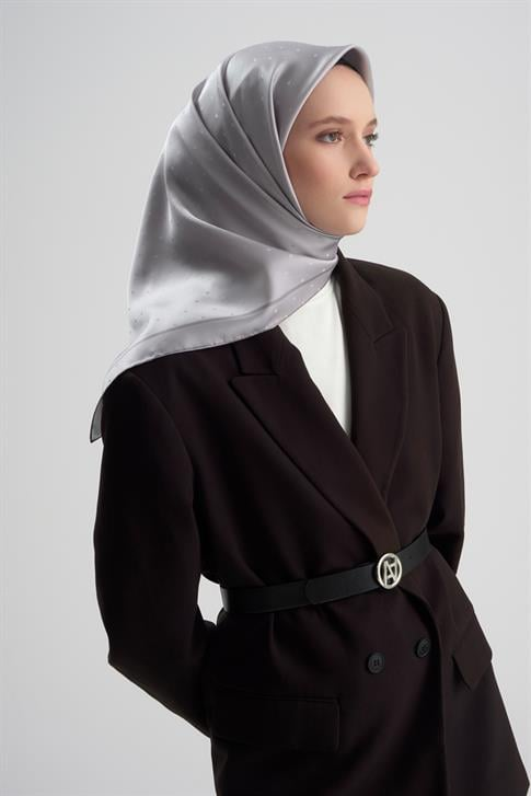Armine Jakarlı İpek Eşarp Puantiyeli 21Ka8668 2 24