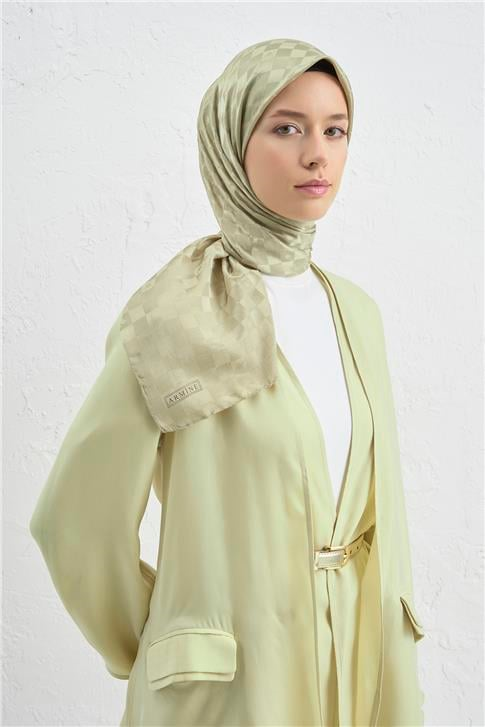 Armine Jakarlı İpek Pamuk Dama Eşarp 26 54