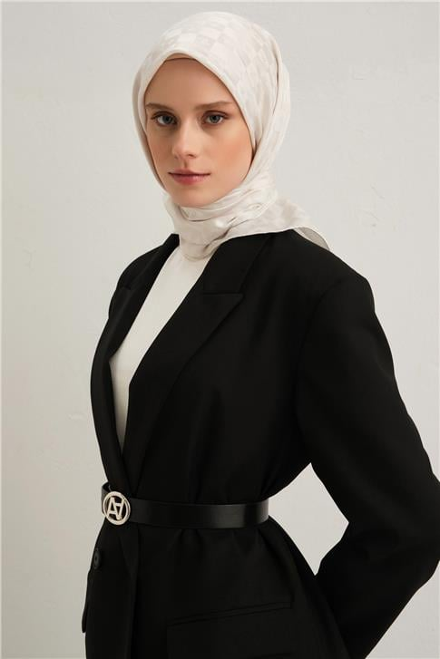 Armine Jakarlı İpek Pamuk Eşarp 2410063