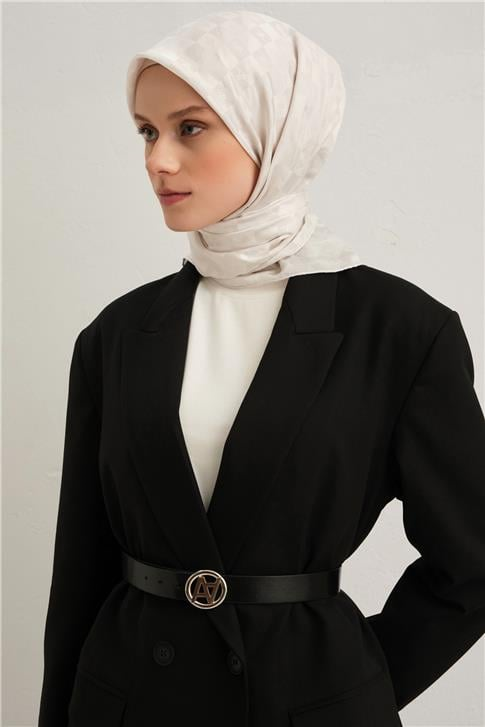 Armine Jakarlı İpek Pamuk Eşarp 2410063