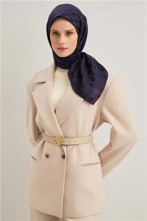 Armine Jakarlı İpek Pamuk Eşarp 2410077