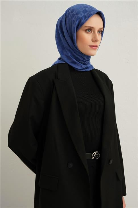 Armine Jakarlı İpek Pamuk Eşarp 2411112