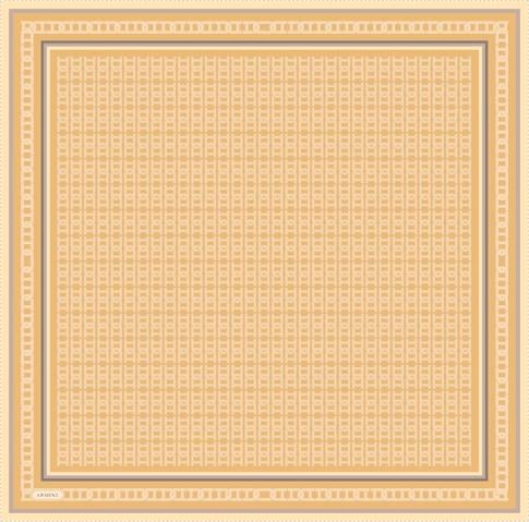 Armine Klasik Desenli Saf İpek Sura Eşarp 9301D 38