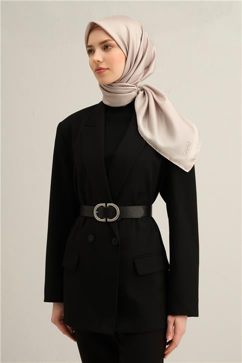 Armine Klasik Desenli Saf İpek Sura Eşarp 9357D 01