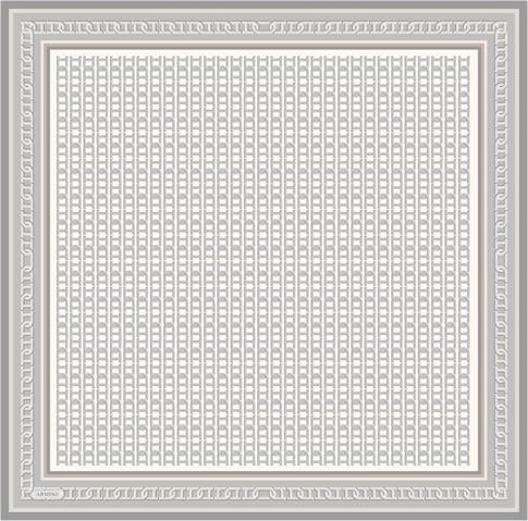 Armine Klasik Desenli Saf İpek Sura Eşarp 9301D 83