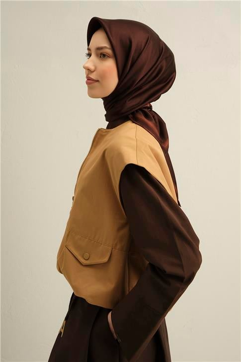 Armine Klasik Desenli Saf İpek Sura Eşarp 9356D 82