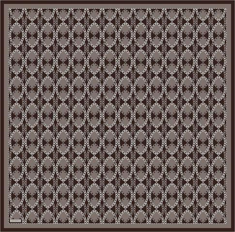 Armine Klasik Desenli Saf İpek Twill Eşarp 9410D 87