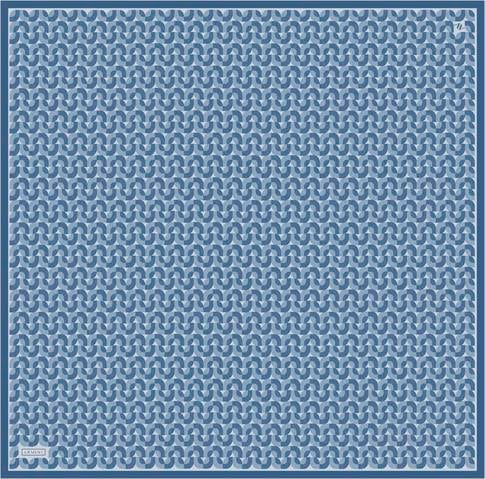Armine Klasik Desenli Saf İpek Twill Eşarp 9321D 04