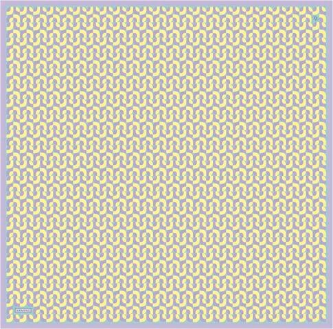 Armine Klasik Desenli Saf İpek Twill Eşarp 9321D 53