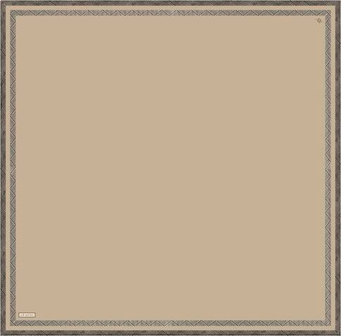 Armine Klasik Desenli Saf İpek Twill Eşarp 9357D 34