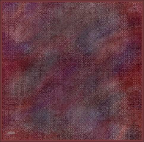Armine Klasik Desenli Saf İpek Twill Eşarp 9437D 09