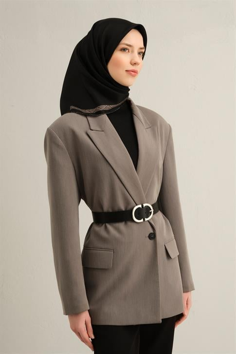 Armine Klasik Desenli Saf İpek Twill Eşarp 9357D 01