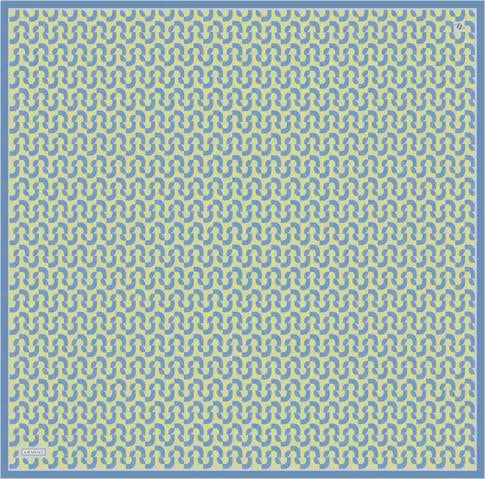 Armine Klasik Desenli Saf İpek Twill Eşarp 9321D 81