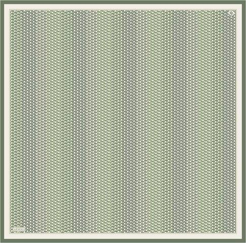 Armine Klasik Desenli Saf İpek Twill Eşarp 9319D 05