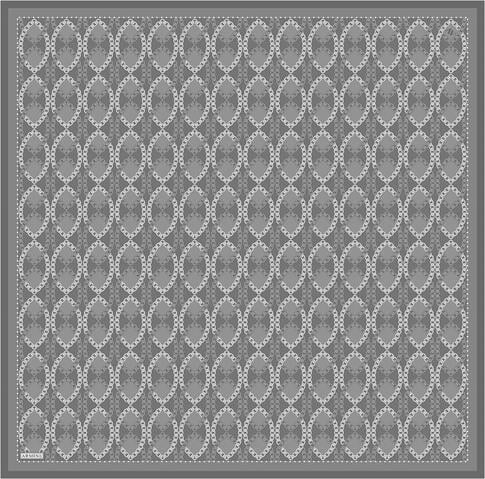 Armine Klasik Desenli Saf İpek Twill Eşarp 9410D 88