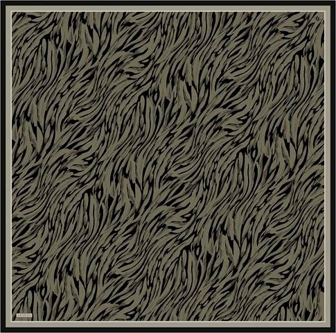 Armine Klasik Desenli Saf İpek Twill Eşarp 9435D 40