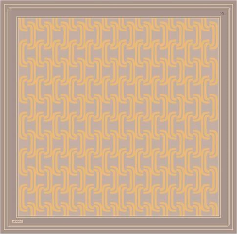 Armine Klasik Desenli Saf İpek Twill Eşarp 9343D 36