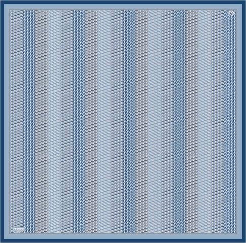 Armine Klasik Desenli Saf İpek Twill Eşarp 9319D 10