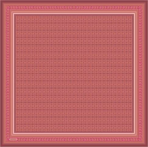 Armine Klasik Desenli Saf İpek Twill Eşarp 9301D 04