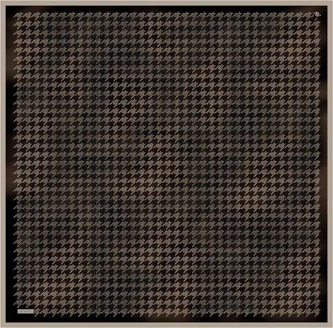 Armine Klasik Desenli Saf İpek Twill Eşarp 9434D 83