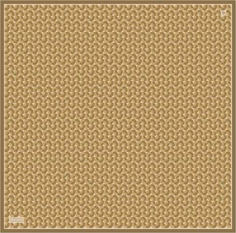 Armine Klasik Desenli Saf İpek Twill Eşarp 9321D 07