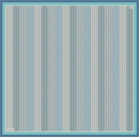 Armine Klasik Desenli Saf İpek Twill Eşarp 9319D 50