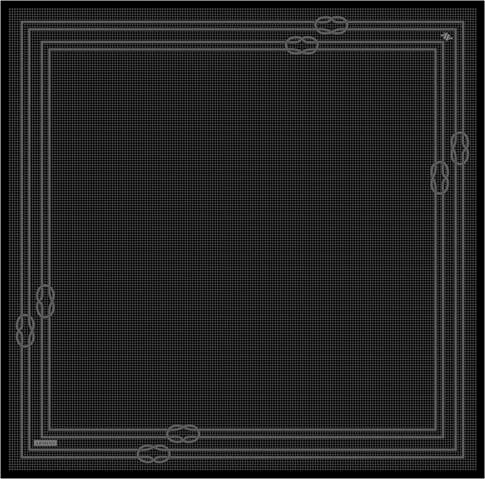 Armine Klasik Desenli Saf İpek Twill Eşarp 9404D 11