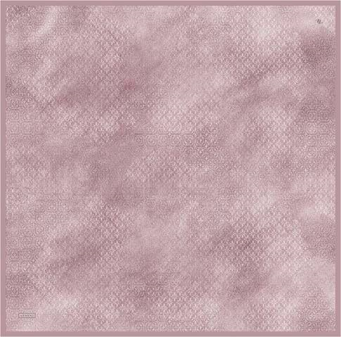 Armine Klasik Desenli Saf İpek Twill Eşarp 9437D 14