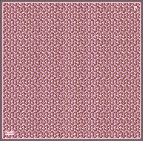 Armine Klasik Desenli Saf İpek Twill Eşarp 9321D 31