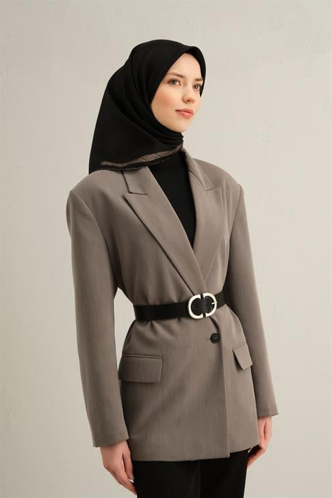 Armine Klasik Desenli Saf İpek Twill Eşarp 9357D 01
