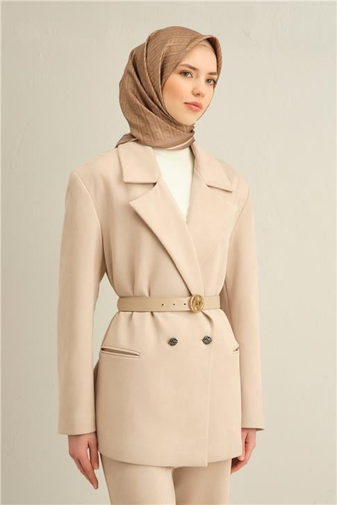 Armine Klasik Desenli Saf İpek Twill Eşarp 9301D 06