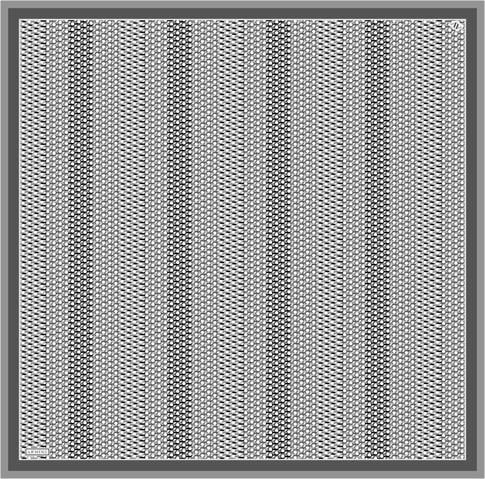 Armine Klasik Desenli Saf İpek Twill Eşarp 9319D 08