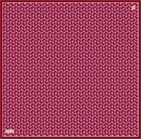 Armine Klasik Desenli Saf İpek Twill Eşarp 9321D 82