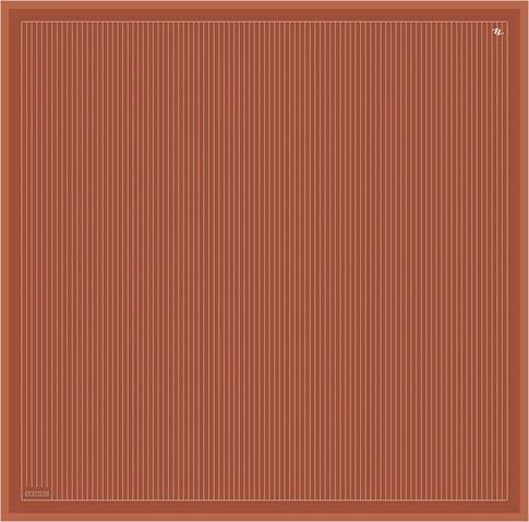 Armine Klasik Desenli Saf İpek Twill Eşarp 9348D 04