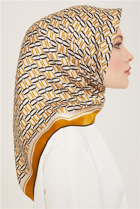 Armine Klasik Desenli Sura İpek Eşarp 24YA9149 50 04