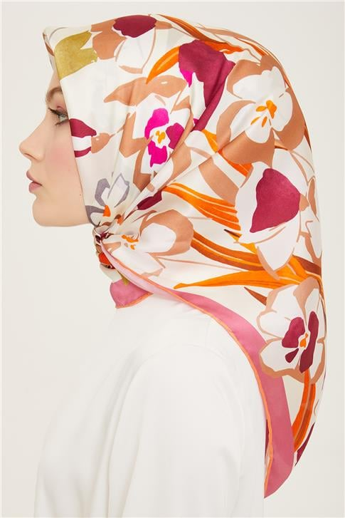 Armine Klasik Desenli Sura İpek Eşarp 24Ya9154 5 52
