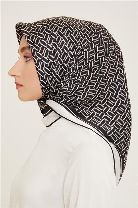 Armine Klasik Desenli Sura İpek Eşarp 24YA9149 50 89