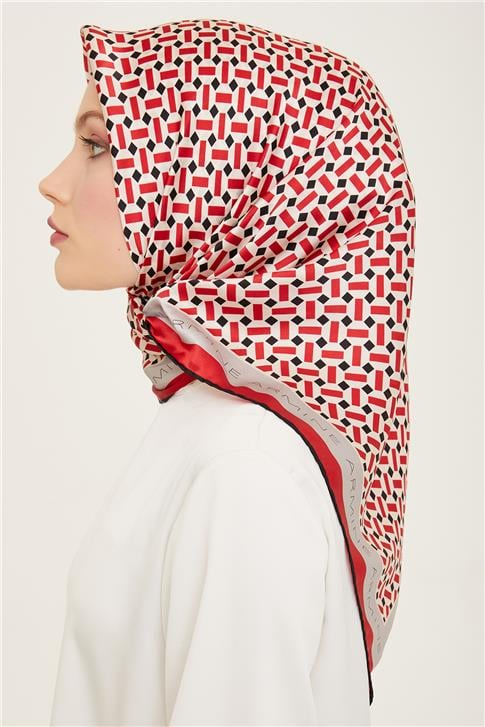 Armine Klasik Desenli Sura İpek Eşarp 24Ya9152 43 31