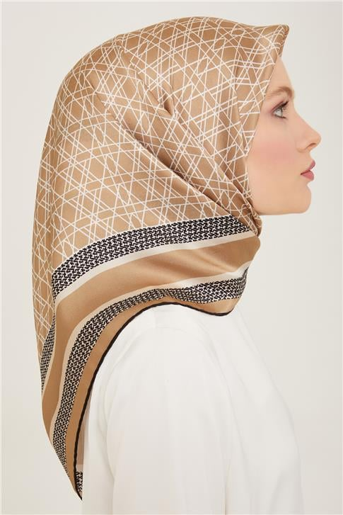 Armine Klasik Desenli Sura İpek Eşarp 24Ya9168 89 34