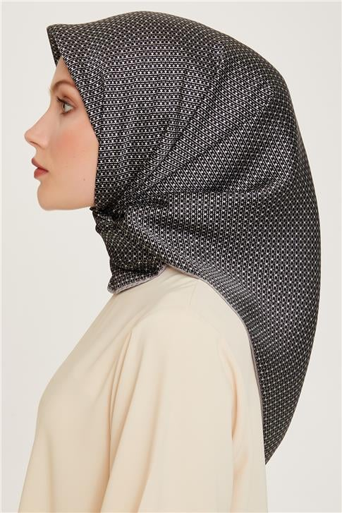 Armine Klasik Desenli Sura Saf İpek Eşarp 9210D 03