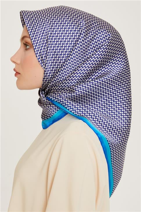 Armine Klasik Desenli Sura Saf İpek Eşarp 9243D 06 03