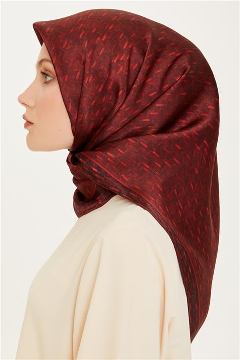Armine Klasik Desenli Sura Saf İpek Eşarp 9230D 84 85