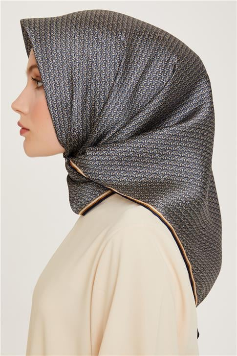 Armine Klasik Desenli Sura Saf İpek Eşarp 9250D 83