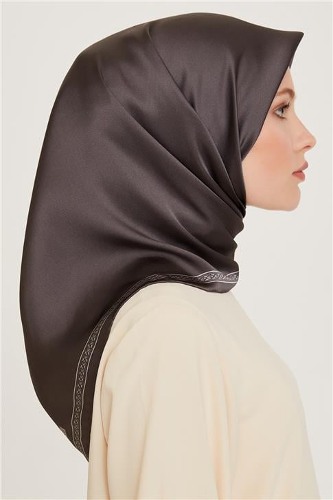 Armine Klasik Desenli Sura Saf İpek Eşarp 9261D 07 31