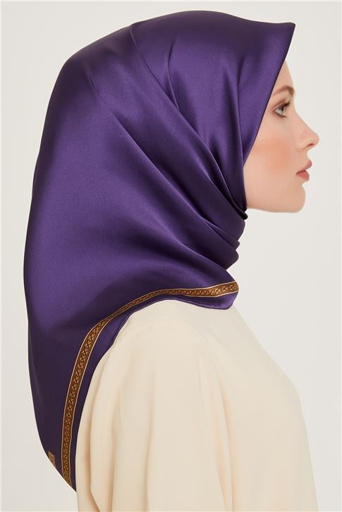 Armine Klasik Desenli Sura Saf İpek Eşarp 9261D 07 32