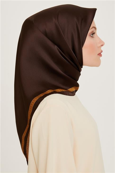 Armine Klasik Desenli Sura Saf İpek Eşarp 9261D 07 52