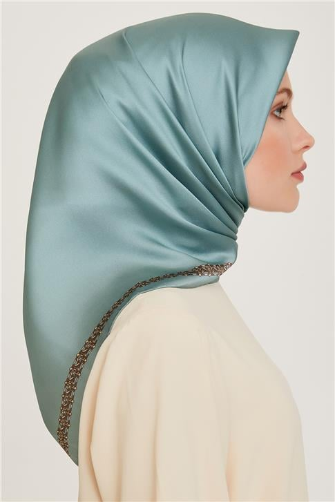 Armine Klasik Desenli Sura Saf İpek Eşarp 9260D 03 37