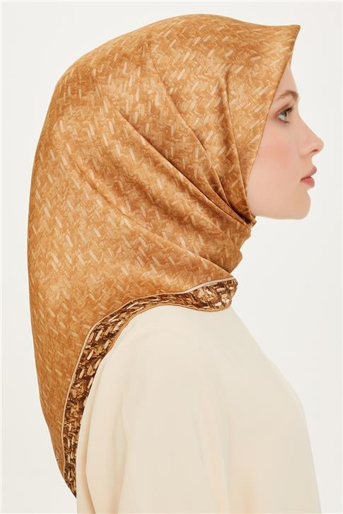 Armine Klasik Desenli Sura Saf İpek Eşarp 9230D 84 06